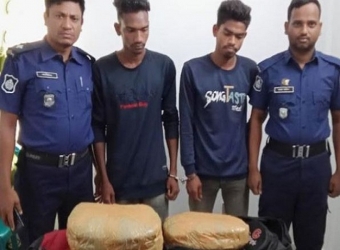 লাখাইয়ে গাঁজাসহ আটক ২ 